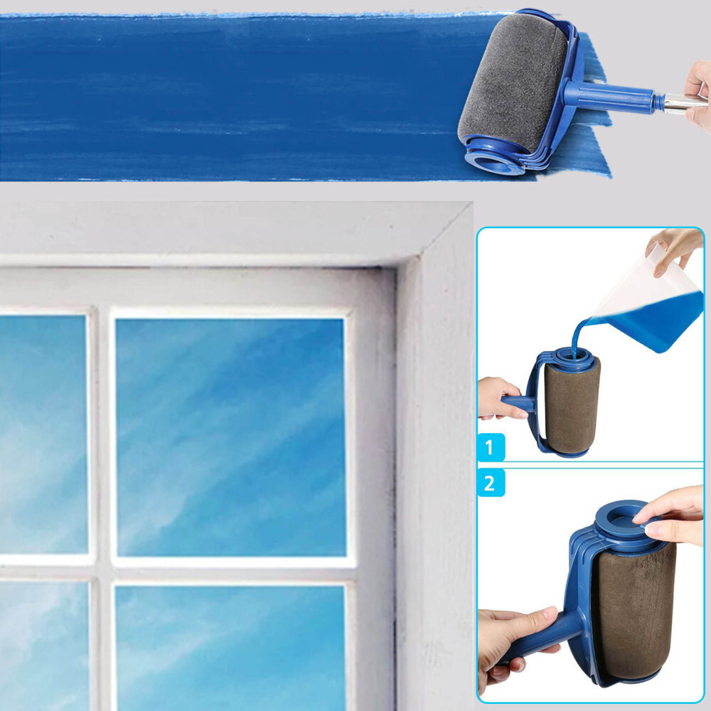 New Sponge Paint Roller Brush Effectively Save Time Quickly Decorate Runner Tool