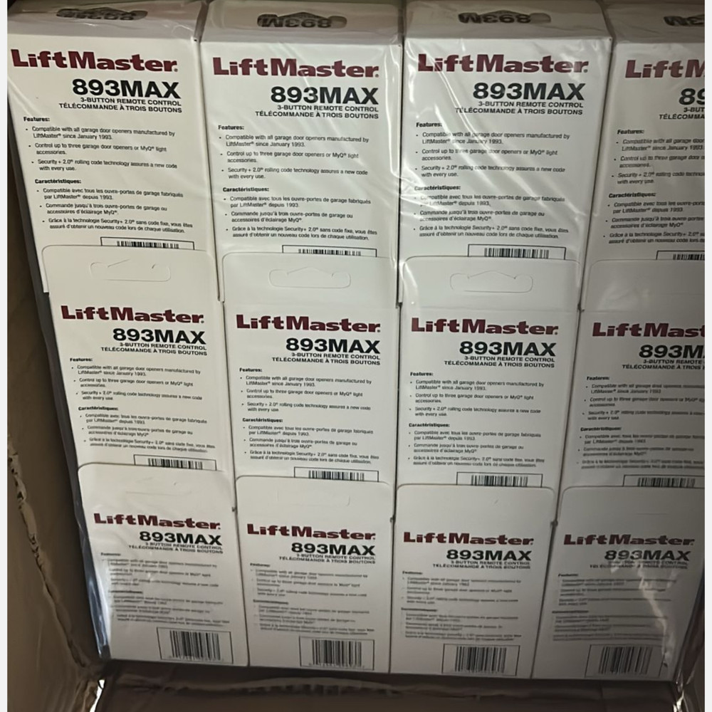 LiftMaster 893MAX 3-Button Garage Door Remote Control Security+ 2.0