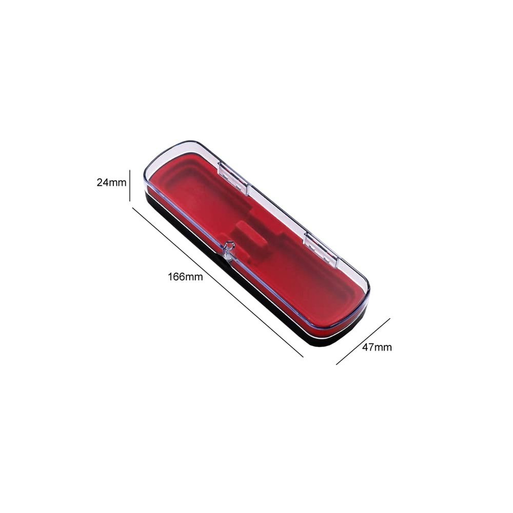 1 Piece Pen Case Box Plastic Storage Display Pencil Cases Red
