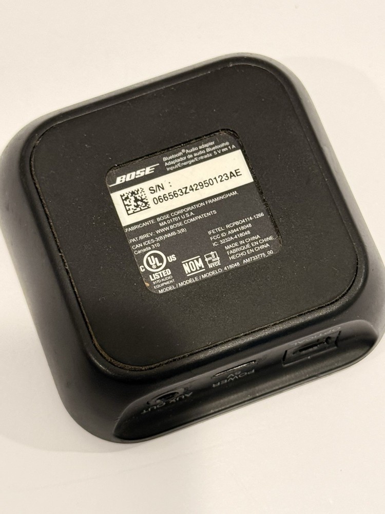Bose Bluetooth Audio Adapter 418048 With Power Supply Fully Tested WORKING