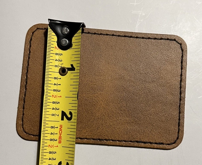 Smith & Wesson Iron on Leather Patch 3.5” X 2.5” Custom
