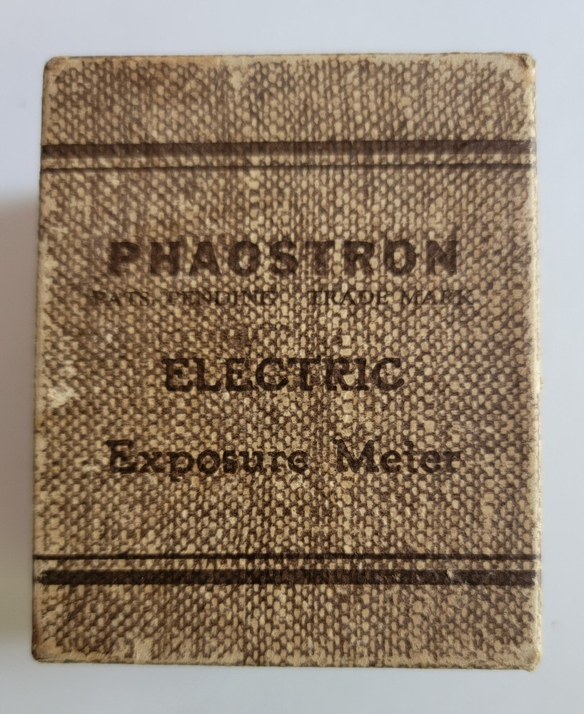 PHAOSTRON Model A ELECTRIC Exposure LIGHT METER 1930s