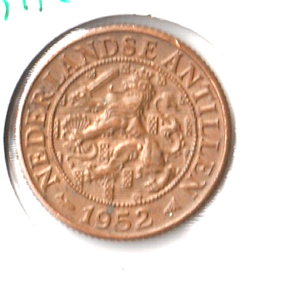 Coin Netherlands Antilles 1 Cent 1952 KM1