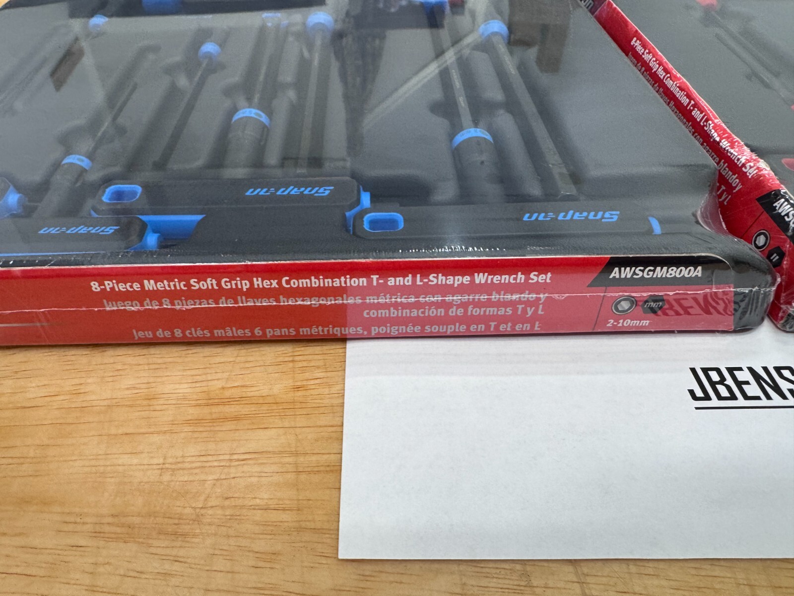 Snap-on Tools SPAIN NEW 16pc SAE / Metric T-Shaped Combo Hex Wrench Sets