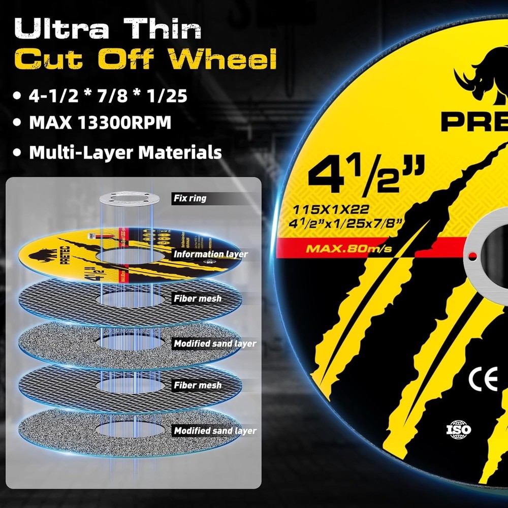 Ultimate 4.5" 26 Pack Angle Grinder Disc Set - Quality Cutting & Grinding Tools