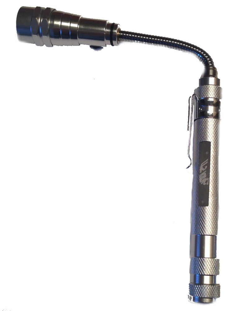 Extendable | Extendible Magnetic LED Flashlight Pickup Tool WITH MIRROR 3LED