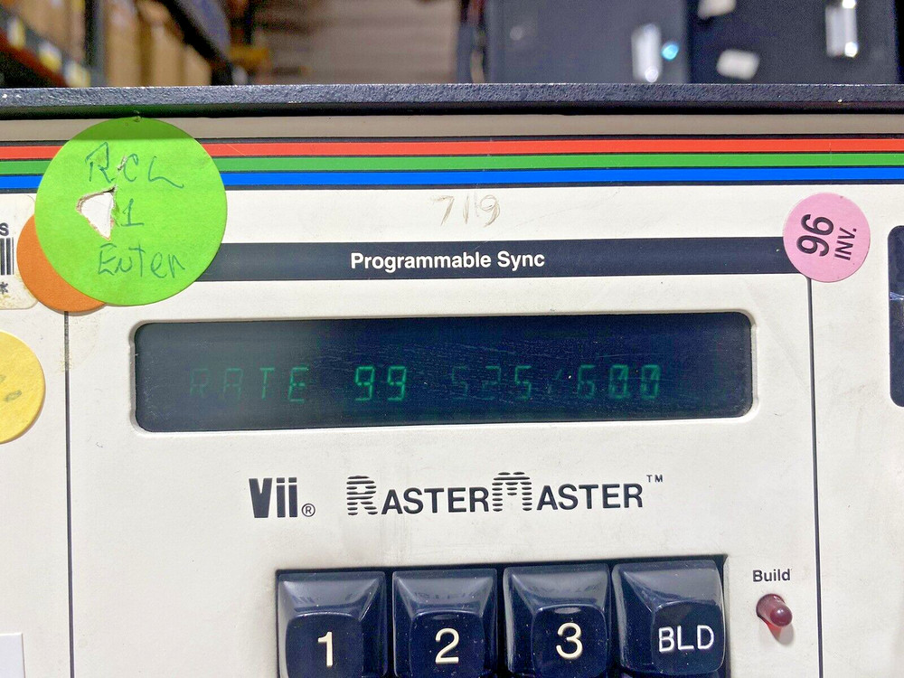 VII Video Test Pattern Generator 2501A Raster Master 2501A / Tested