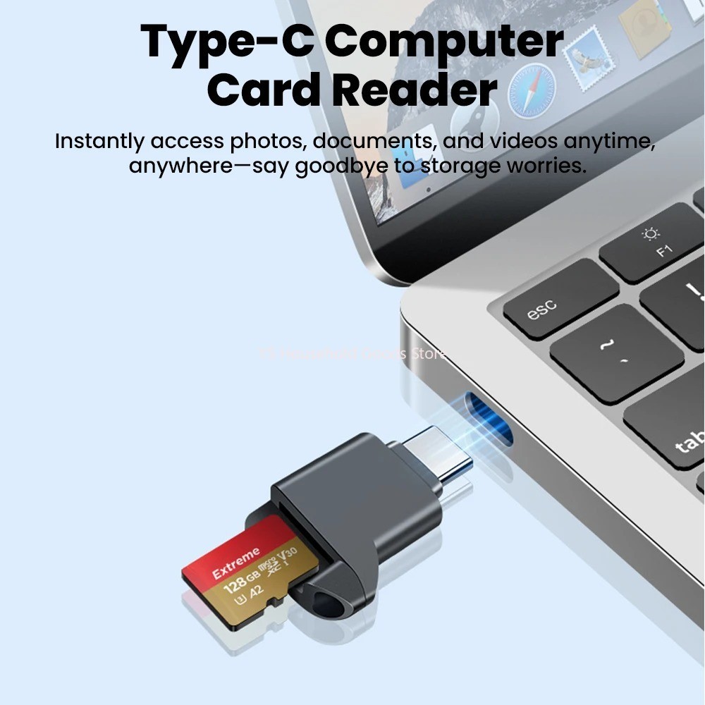 USB-C TF Card Reader Mini Micro SD Adapter Type-C 2.0 Memory Reader iPhone 15/16