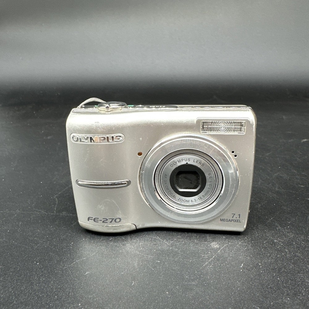Olympus FE-270 7.1MP Digital Camera, Silver - Tested