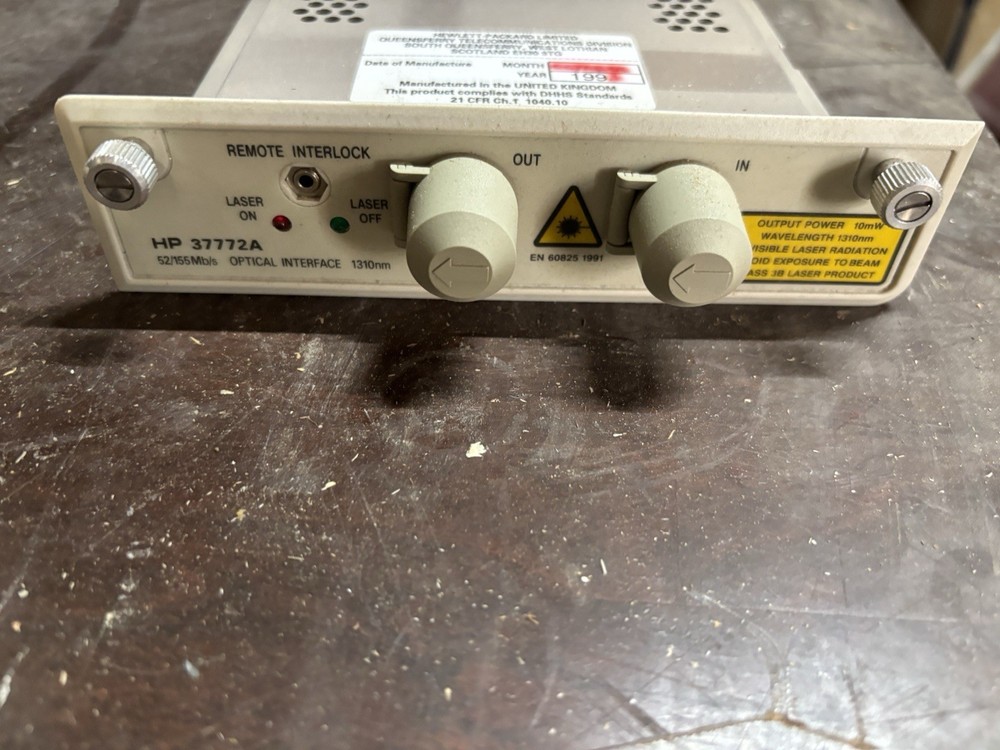 HP 37772A Optical Interface Module