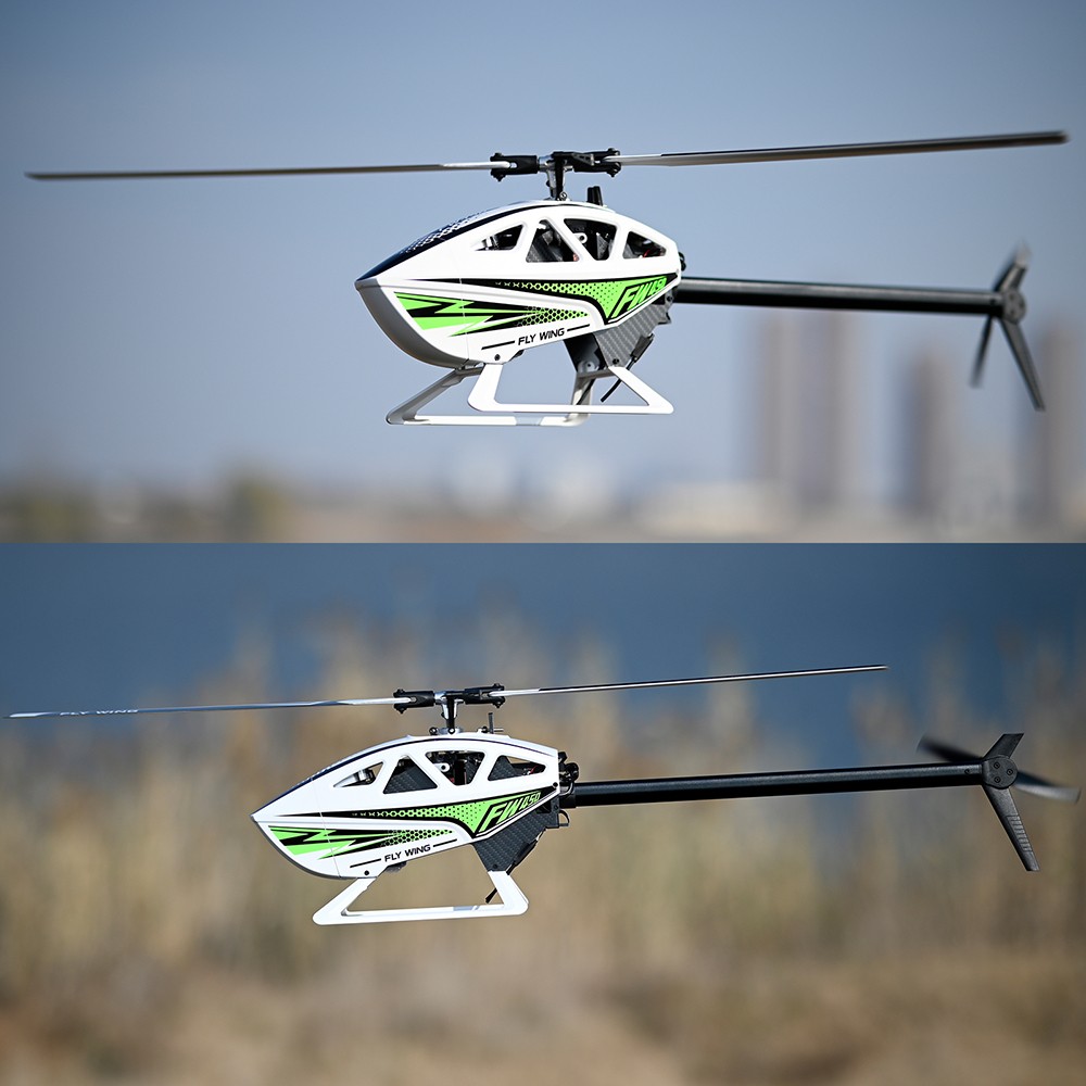 FlyWing FW450L V3 RC Helicopter ACE Flight Controller RTF 2 Battery Green