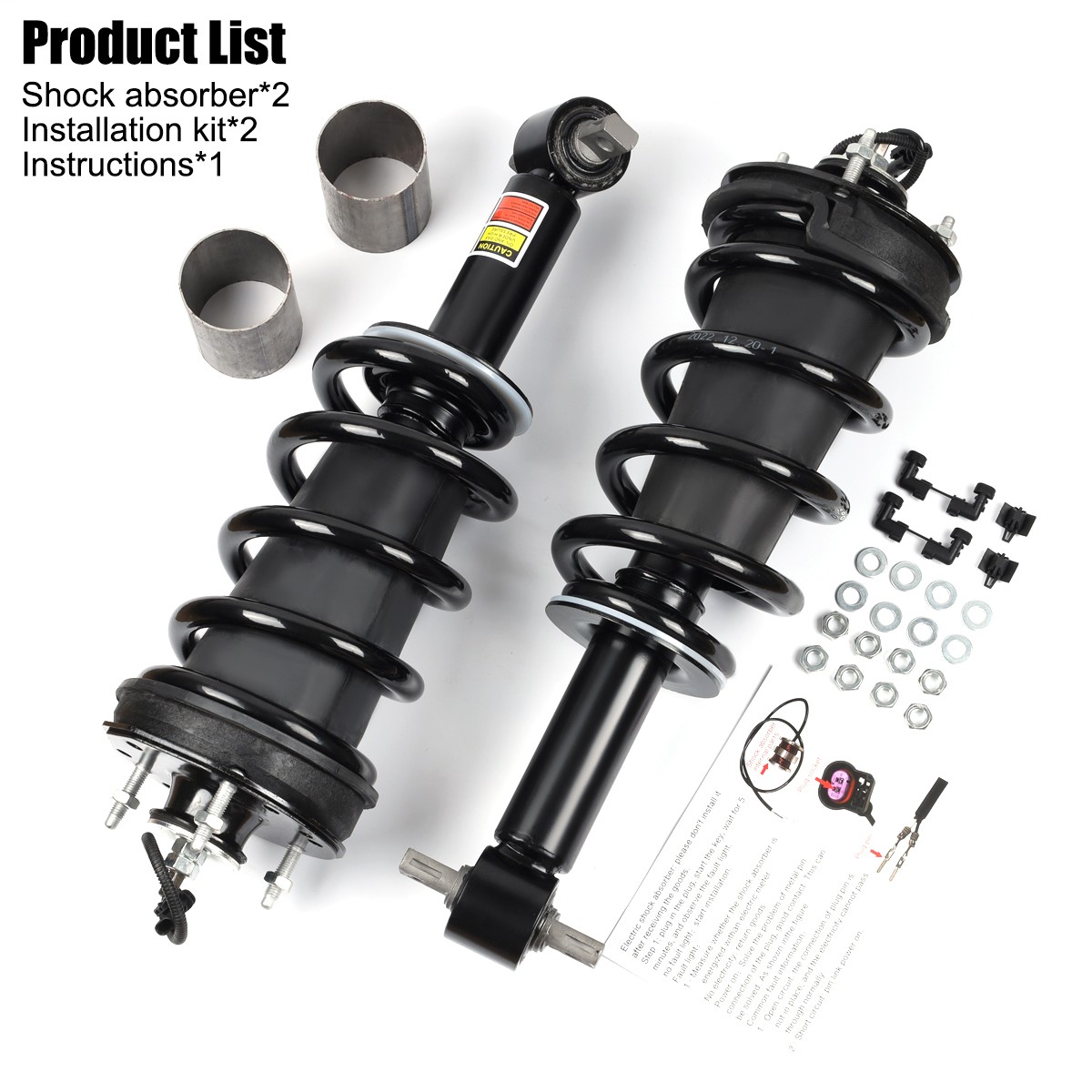 OEQ Pair Front Shock Struts Assys Fit Escalade Yukon Denali MagneRide 84176631