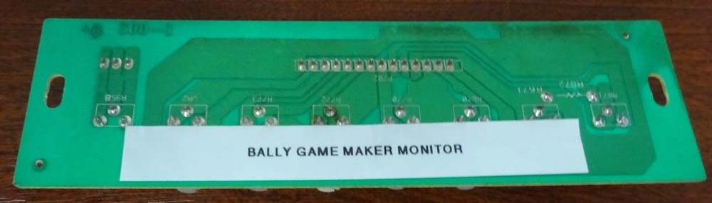 Bally GameMaker Monitor Control Board