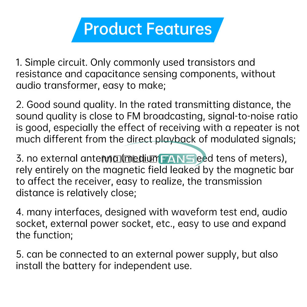 525~1605kHz Medium Wave AM Radio Transmitter DIY Circuit Board Radio Module 6V