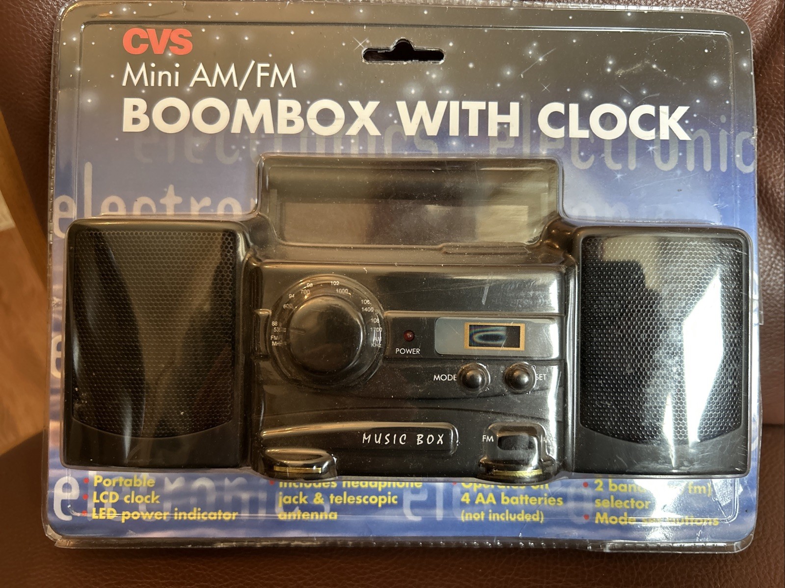 CVS Mini Boom Box Vintage AM/FM Portable Radio In Package - New