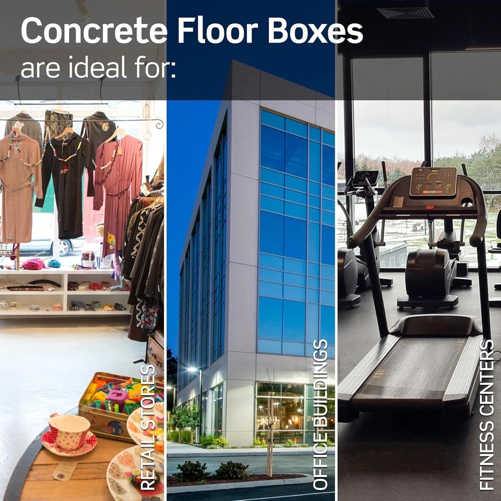 Gray Floor Box System for Various Flooring Types