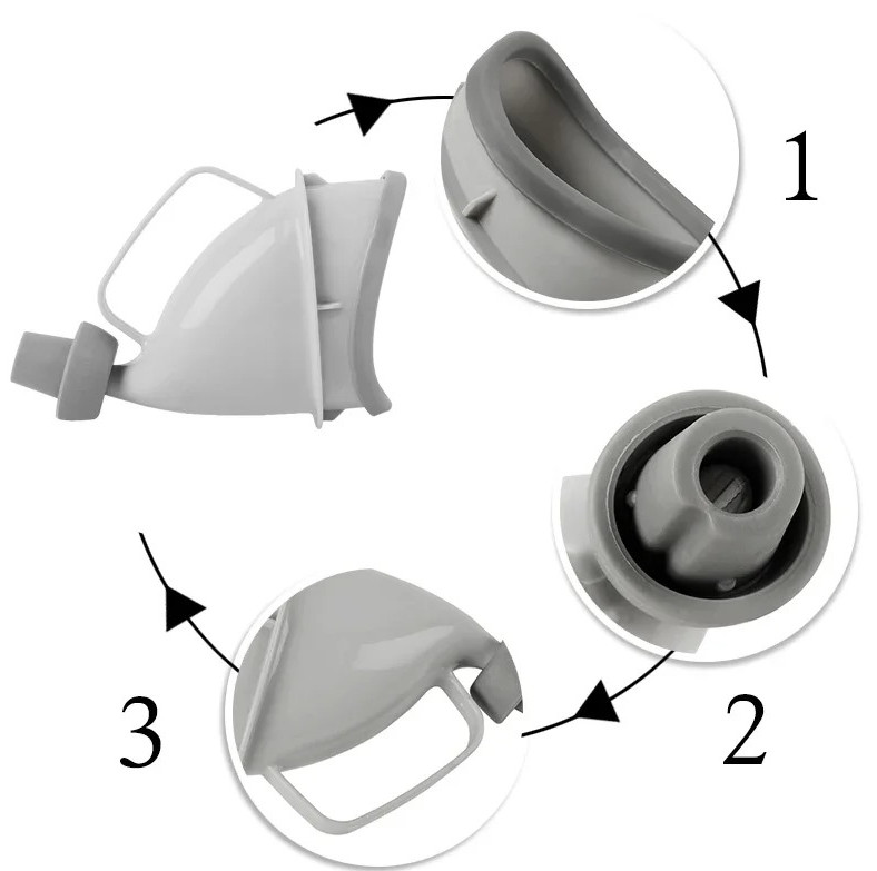 1pc Portable Travel Urinal – Unisex Outdoor Toilet Aid for Camping & Car Use