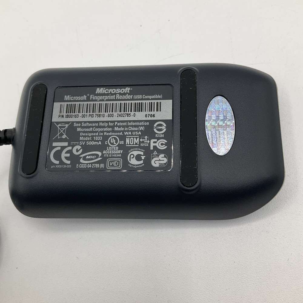Microsoft Fingerprint Reader Model 1033 USB Compatible