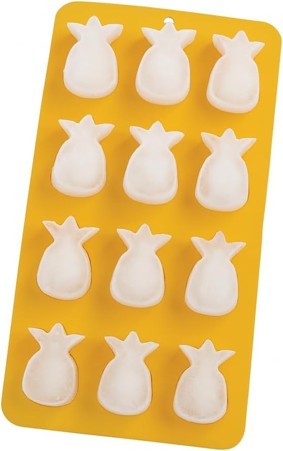 Silicone Pineapples Ice Cube Tray, Non-Stick, Makes 12