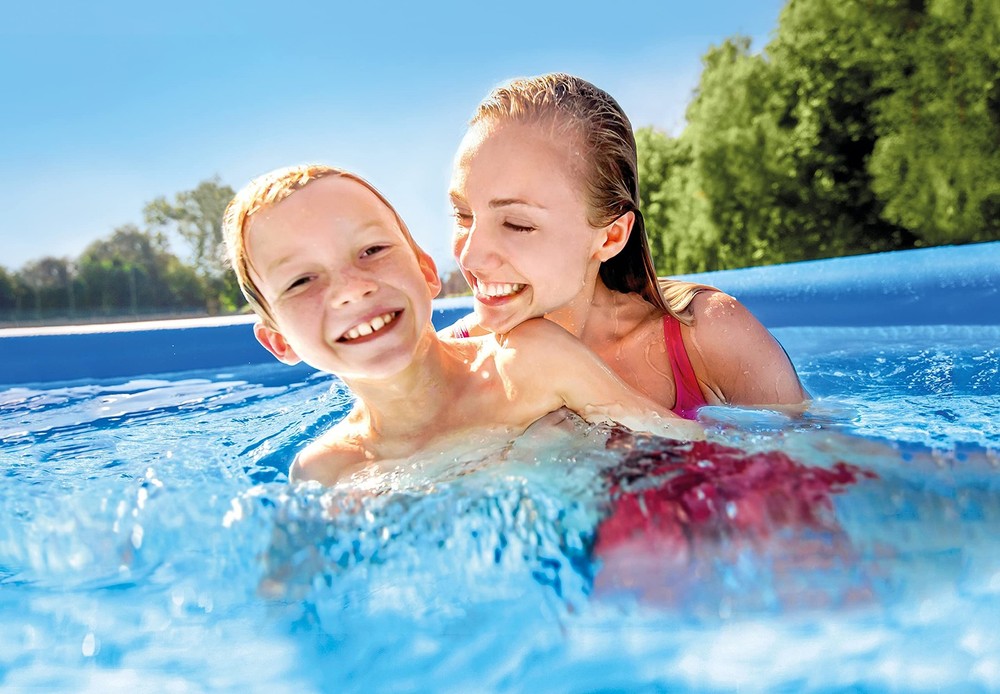 Intex Easy Set 8Ft Round Pool With Filter Pump Summer Fun Inflatable 24In Deep