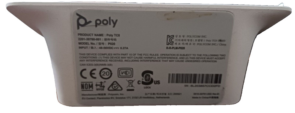 $$ DROP!! POLY TC8 P02 TOUCH SCREEN