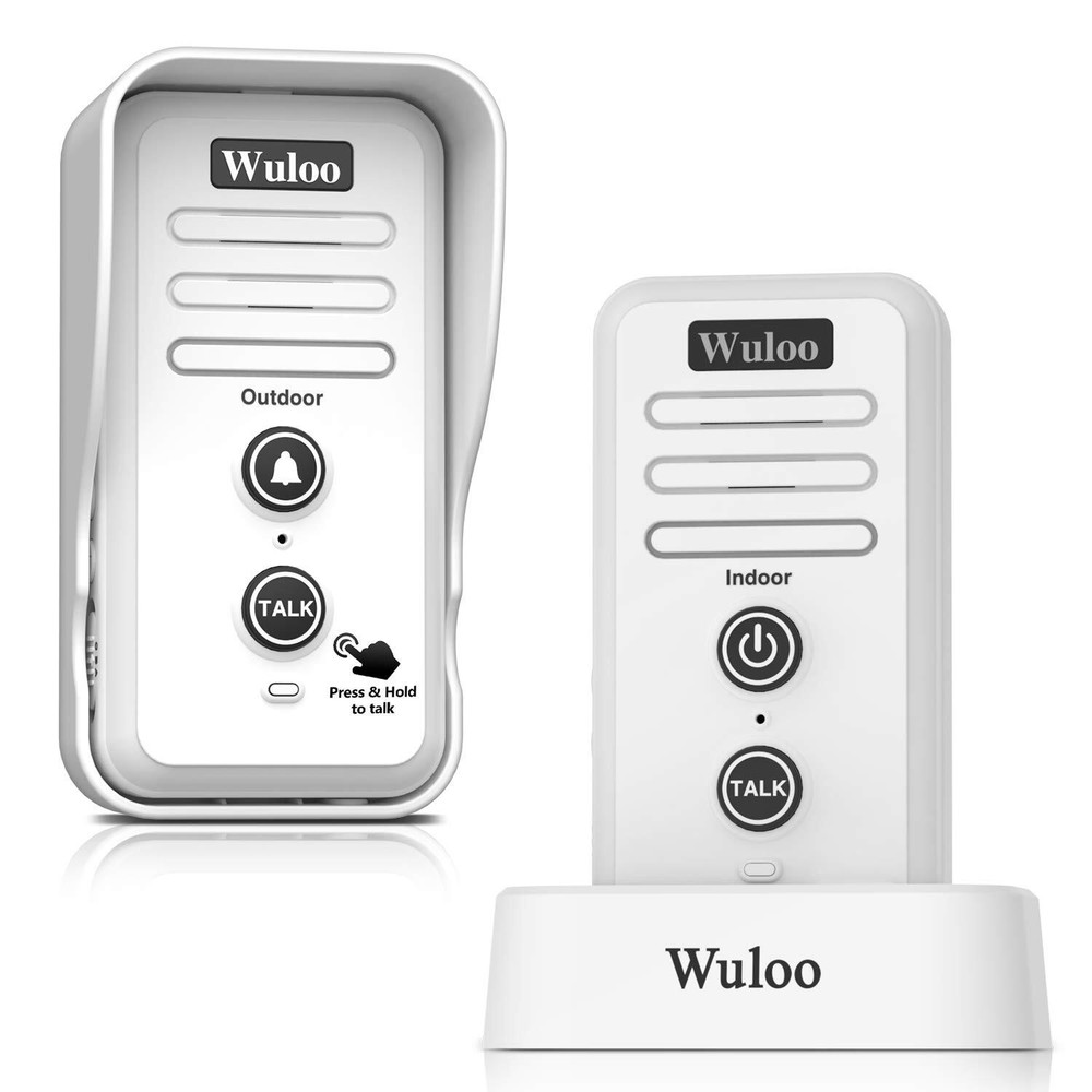 1/2 Mile Long Range Wireless Doorbell Intercom System with Rechargeable Battery
