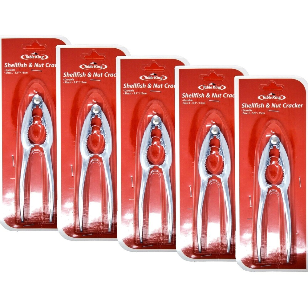 Lobster Nut Cracker Seafood Shellfish Crab Cracking Tool Opener 5.9" (1-5 Pack)