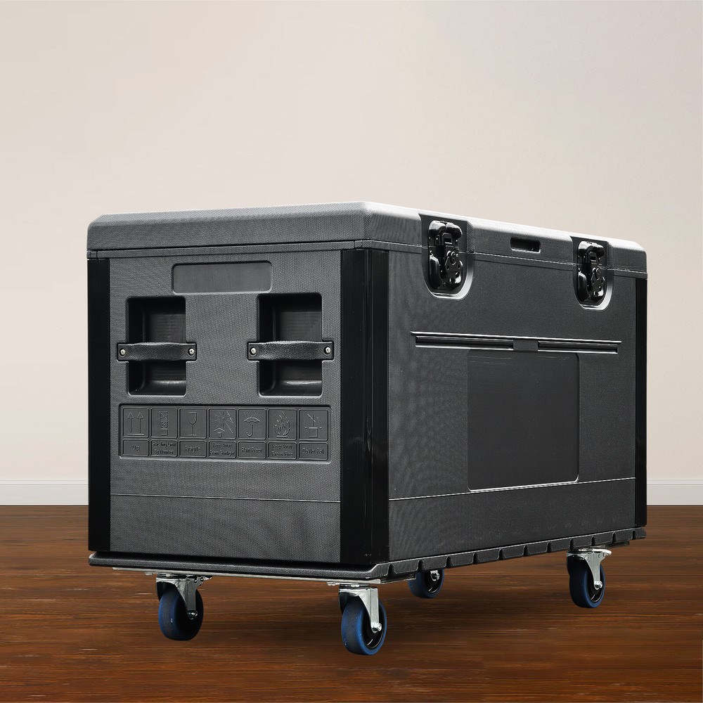 44"x22"x25" Cable Trunk Road Case with Wheels Professional Stackable Road Case