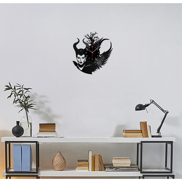 Vinyl Clock Maleficent Wall Clock Unique Art Vinyl Record Wall Clock 373