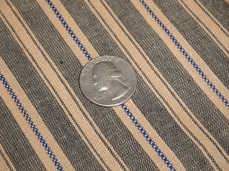 Civil War Braces TEA DYE GRAY BLUE sewn on Period Hand Crank Sewing Machine