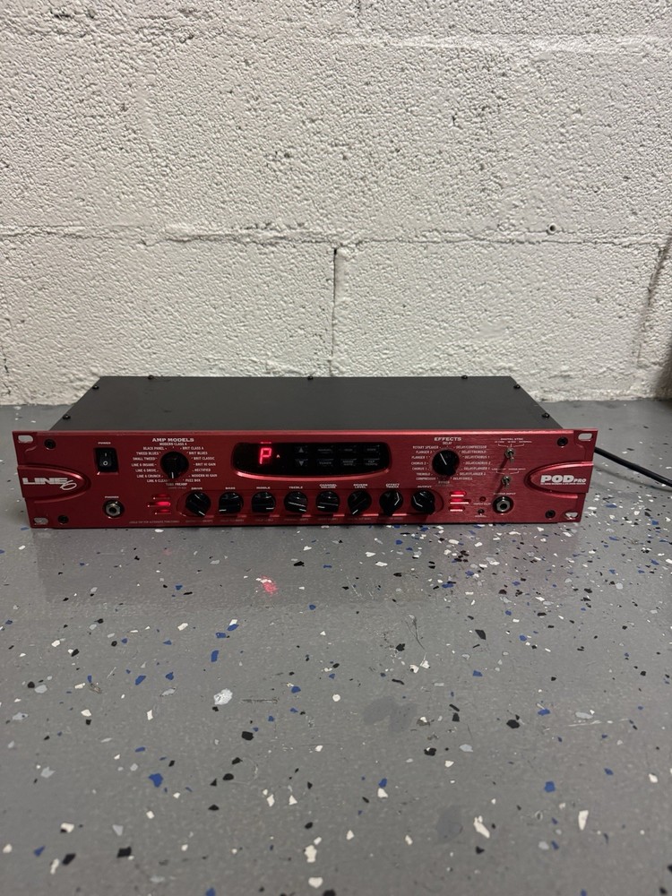 Line 6 POD Pro Rack Multi-Effects Processor for Electric Guitar Digital