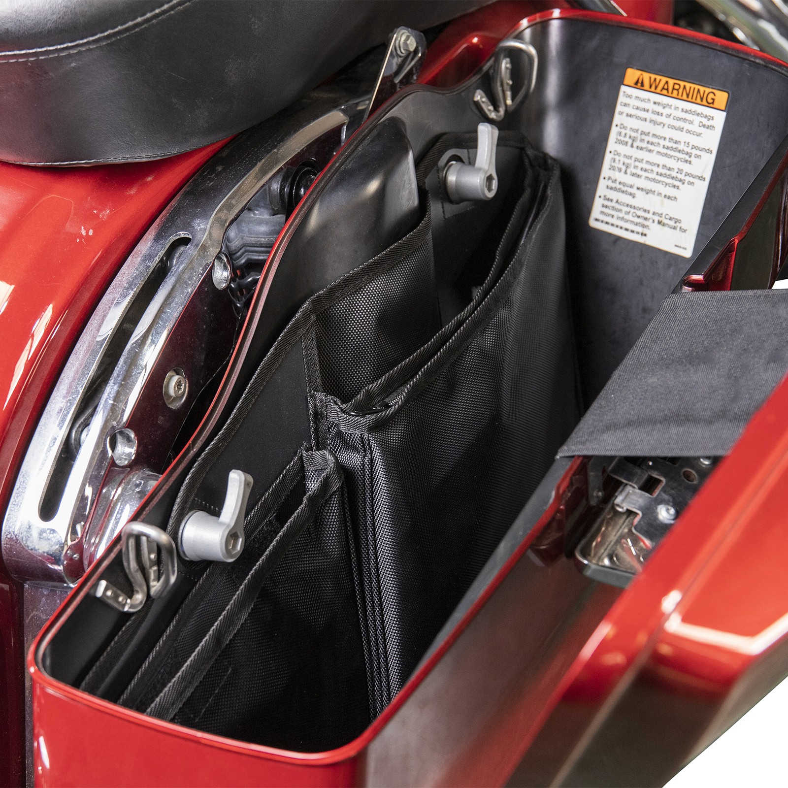 2x Saddlebag Organizers Storage For Harley Touring Road Electra Glide 1993-2013