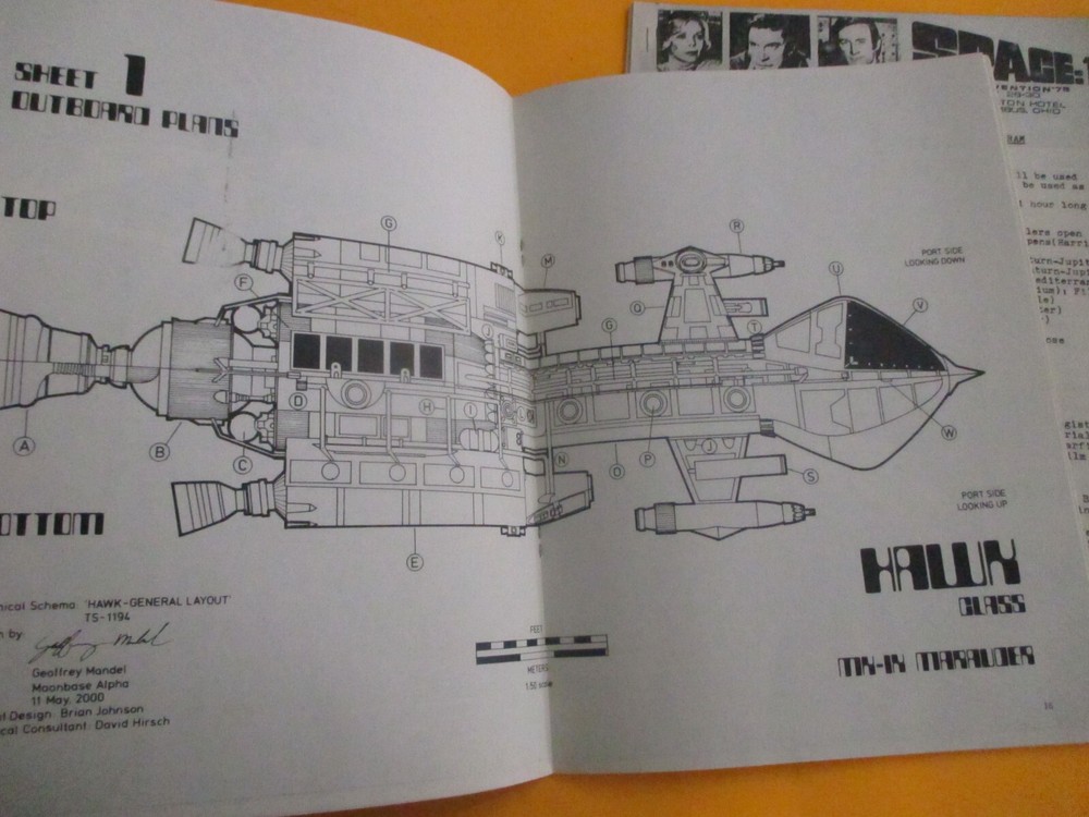 SPACE 1999 1978 ORIGINAL 1ST CONVENTION PROGRAM ETC/SIGNED VERY RARE NM