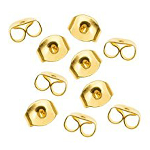 Earrings gold silver metal plug stud stoppers findings post back backs backing