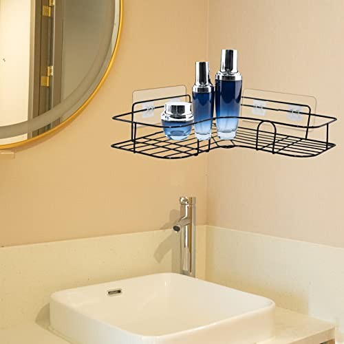 2 Pack Shower Caddy Adhesive for Replacement, Strong Transparent -2pcs 3 Hooks