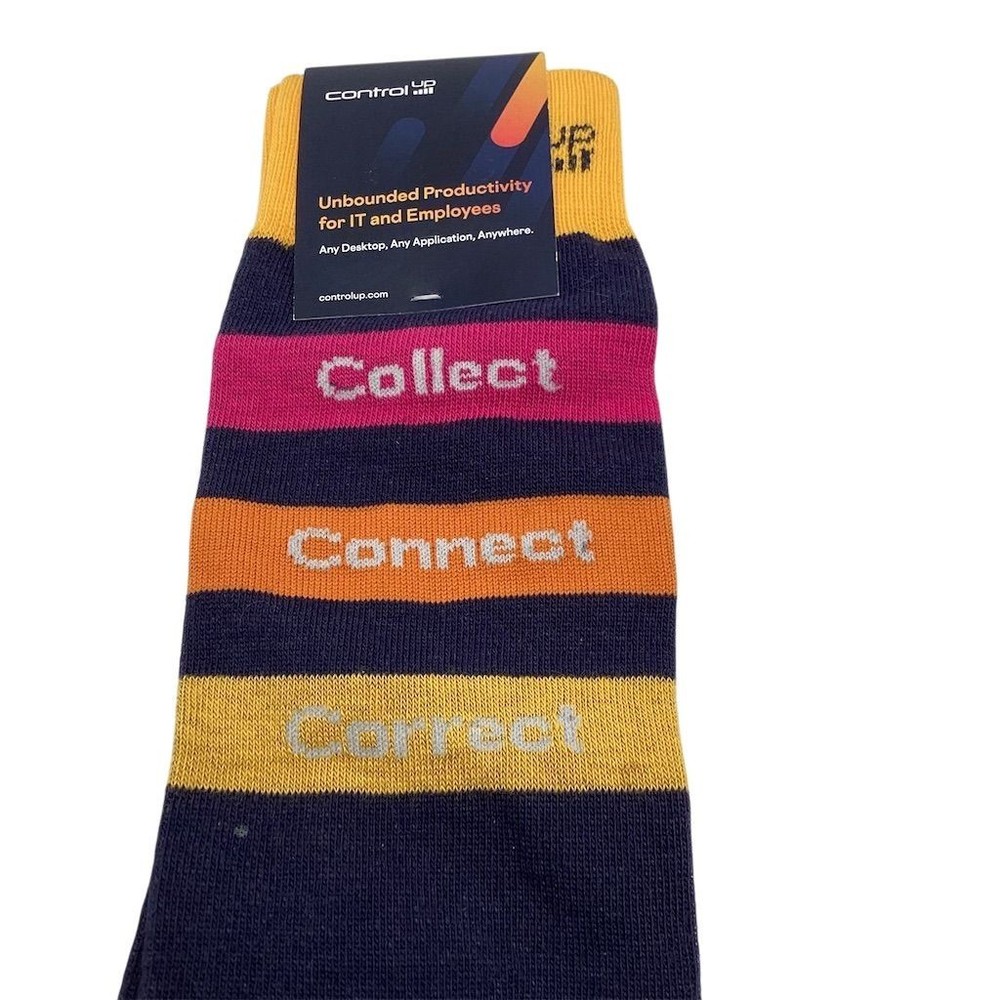 ControlUp Unisex Multicolor Striped Socks Accessory One size one pair