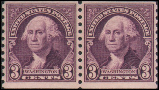 US #722 MH pair