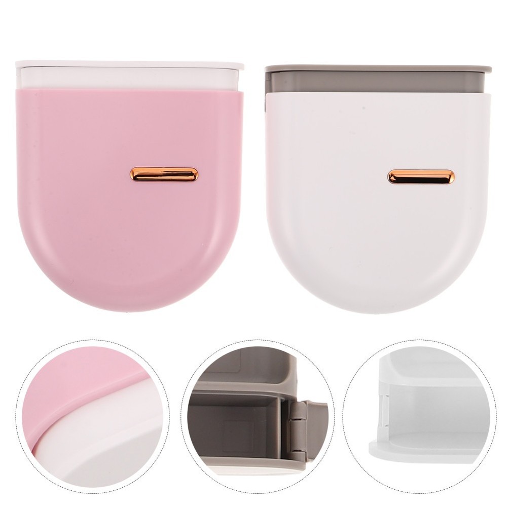 2 Pcs Compact Denture Case Braces Storage Organizer Orthodontic Retainer Holder