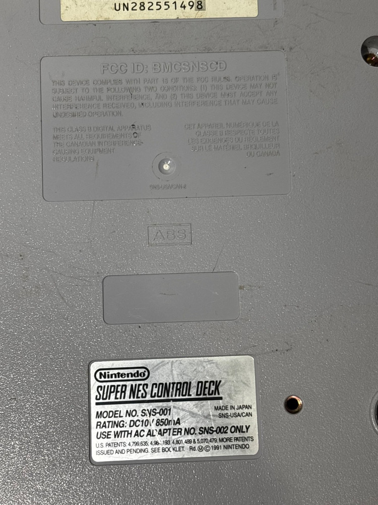 Nintendo Super NES SNES Console Bundle - Authentic - Tested & Working