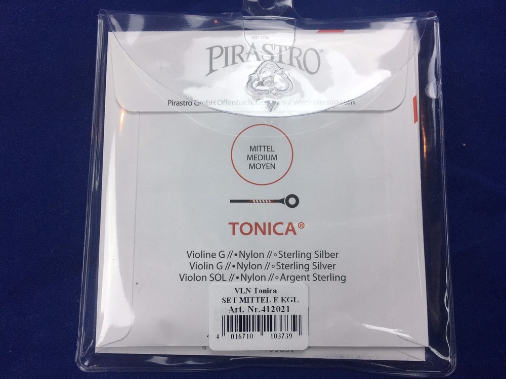 100% Authentic Tonica Violin Strings Set Steel E Ball End 4/4
