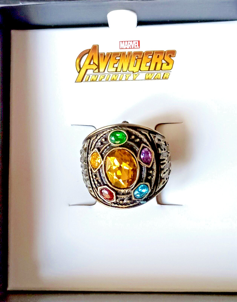 Marvel Avengers Infinity Gauntlet Stones Class Ring Size 9 New NOS 2019 Box