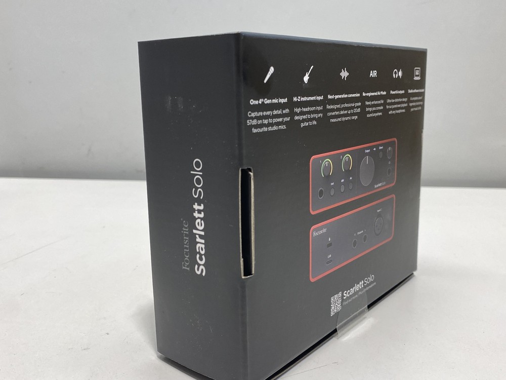 Focusrite Audio Interface Scarlett (4th Generation) Solo USB