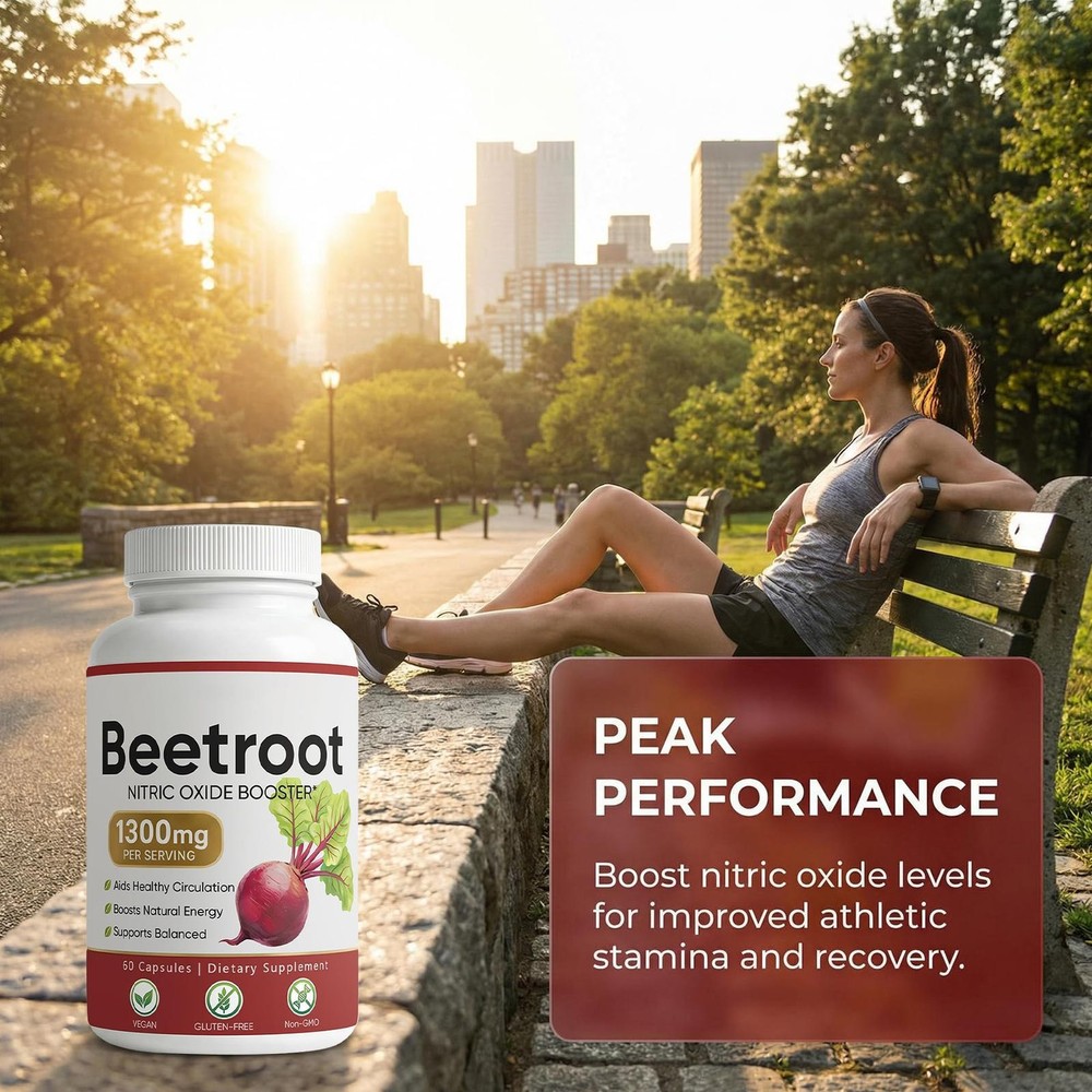 Lemeli Beetroot - 1300mg, Lemeli Beet Root Supplement 60 Capsules