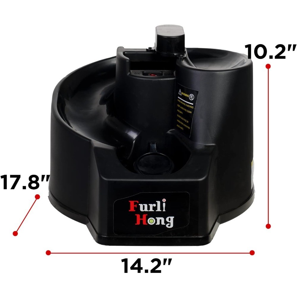 Rechargeable Baseball Softball Toss Machine with Extendable Ball Stacker, Height