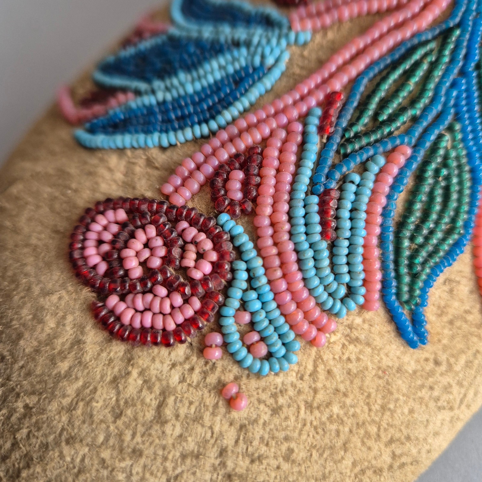 Antique SINGLE Cree/Ojibwe Buffalo Hide Moccasin, 1870s, ex-Gen. Charles F. ROE