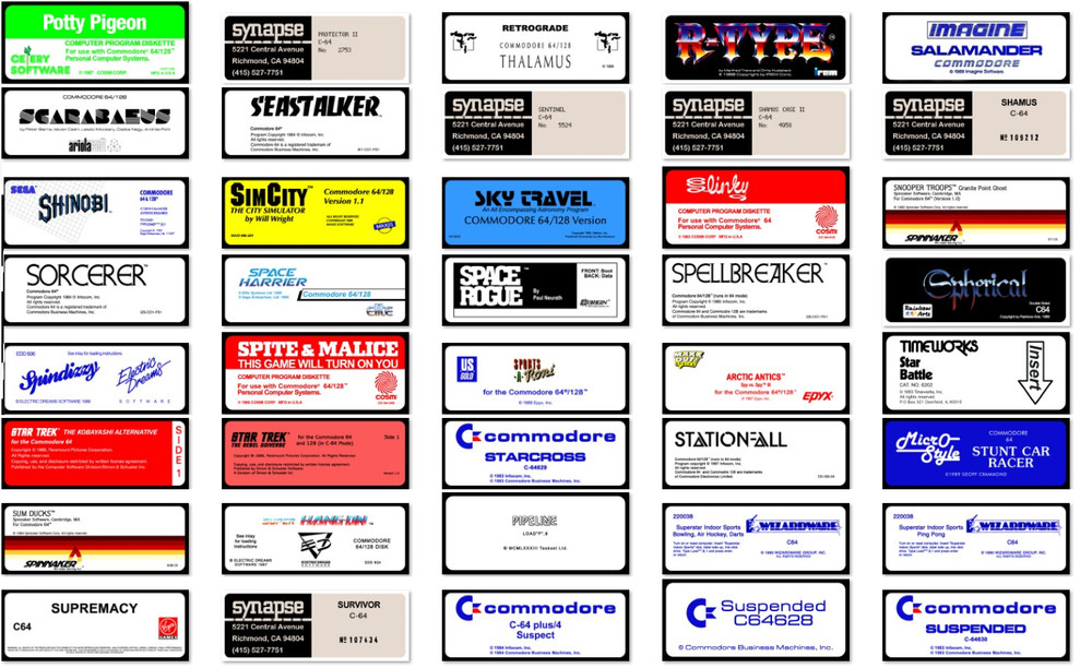Commodore 64 Games on Floppy Disks / Read Description