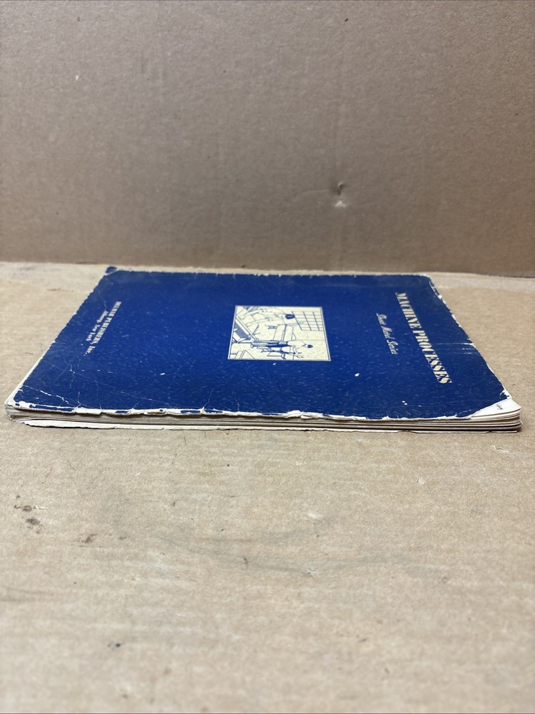 Sheet Metal Working Series- Machine Processes Instruction Manual 1946