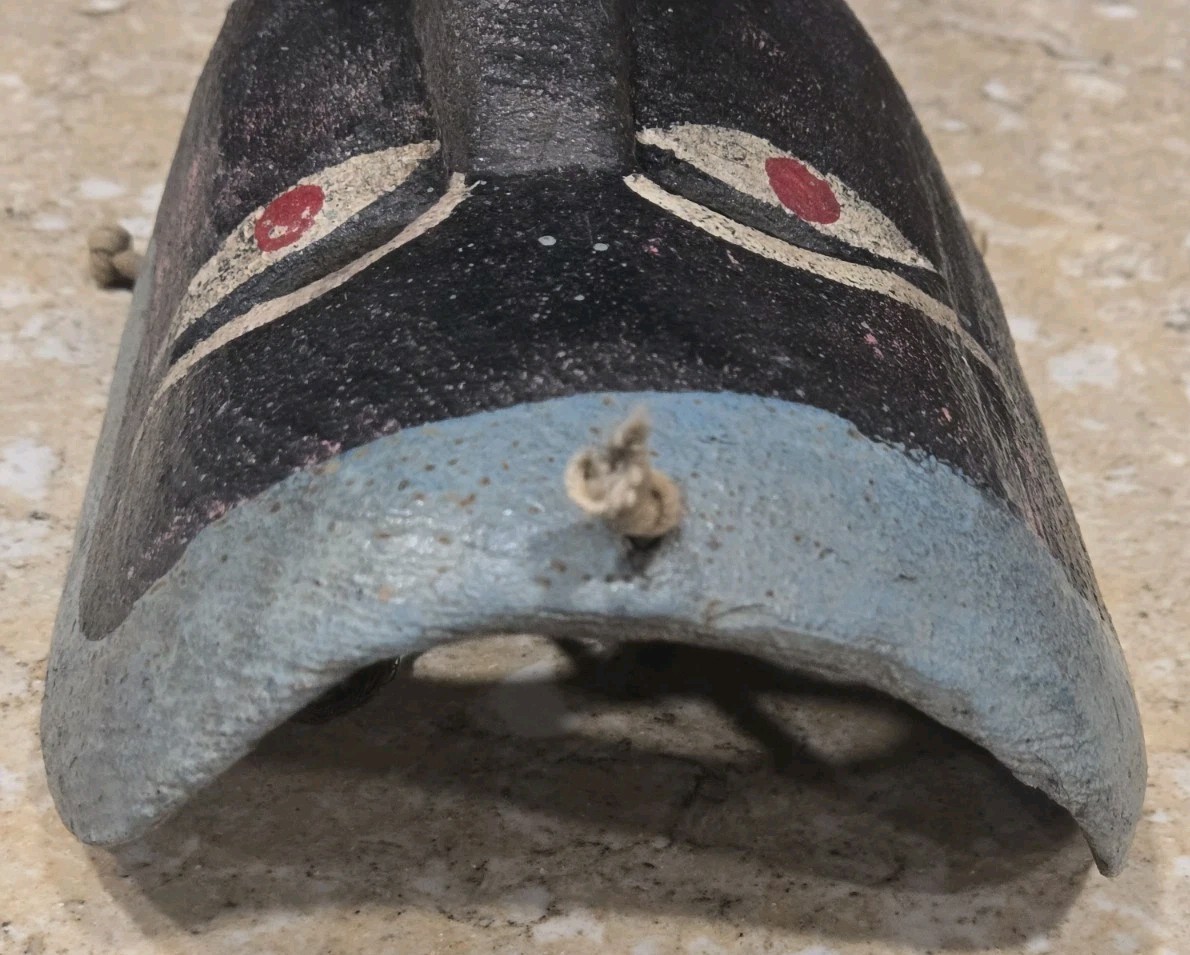 VINTAGE/ANTIQUE AUTHENTIC DANCE MASK HAND CARVED HAND PAINTED WOOD OLD