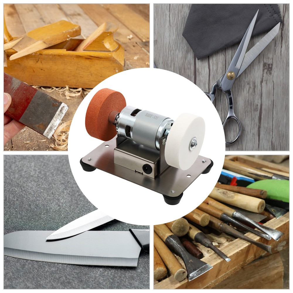 Electric Benchtop Grind Sander with Adjustable Variable Speed for Grinding