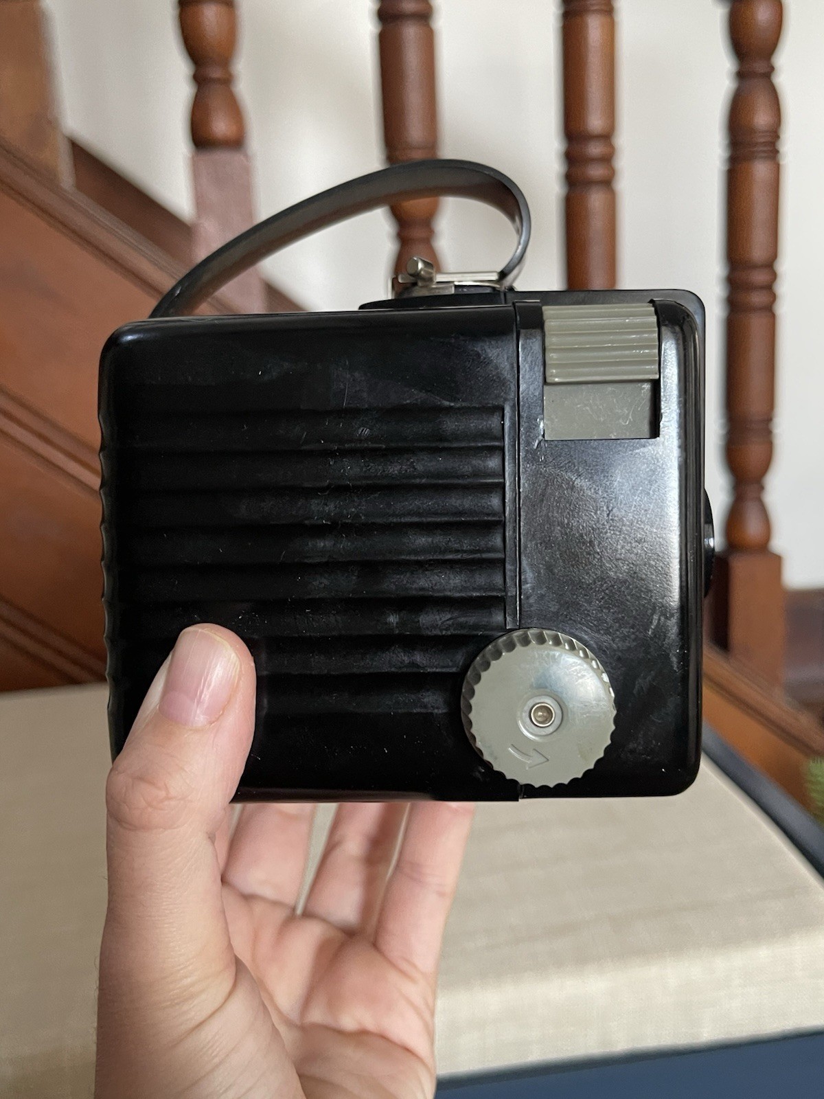 Vintage Kodak Brownie Hawkeye Flash Outfit Model Camera w/Original Box Plus Film